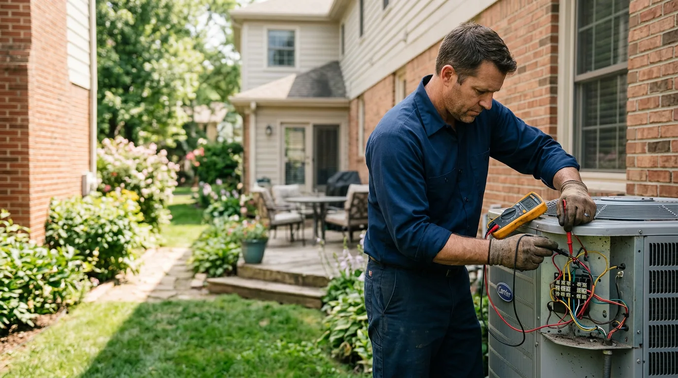 HVAC technician working near Whiteville, TN
